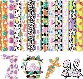 12 Pack of Easter Bunny HTV Vinyl