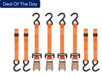 SmartStraps 4pk 1-1/4-in x 10-ft Ratcheting Strap Tie Down