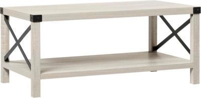 Walker Edison Sedalia Modern Farmhouse 40" Metal X Coffee Table