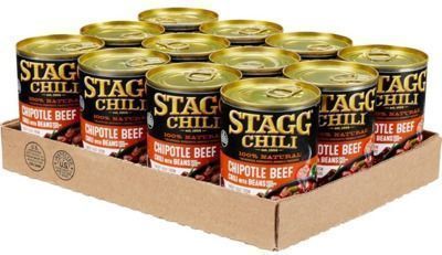 12 Pack of Stagg Chipotle Beef Chili with Beans in 15oz Cans