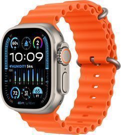 Apple Watch Ultra 2 [GPS + Cellular 49mm] Smartwatch w/ Rugged Titanium Case & Orange Ocean Band