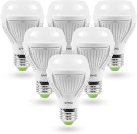SANSI 100W LED Light Bulbs, 1600 Lumens White Bulb, 6 Pack, 22-Year Lifetime