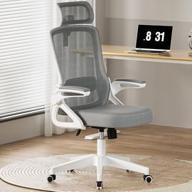 Ergonomic Office Chair w/Adjustable Lumbar Support & Rotatable Headrest