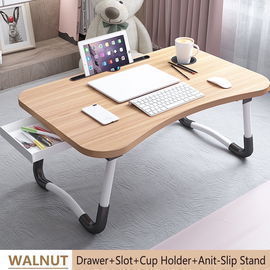23.6" Portable Foldable Wood Laptop Desk
