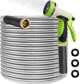 Teblint 50ft Metal Garden Hose