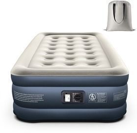 Twin Inflatable Airbed with Built-in Pump