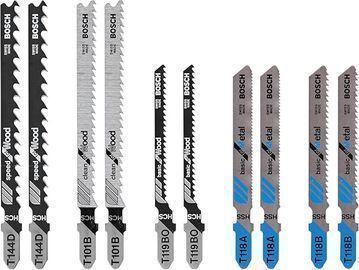 BOSCH T5002 T-Shank Multi-Purpose Jigsaw Blades, 10 Piece, Assorted
