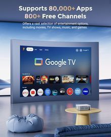 CiBest Smart TV Projector W/4K Support, WiFi & Bluetooth