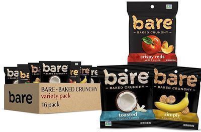 Bare Baked Crunchy, Fruit Variety Pack, 0.53 Ounce (Pack of 16)