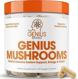 Genius Mushroom Supplement - Full-Spectrum Lions Mane, 90 Capsules