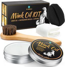 4-in-1 Mink Oil Leather Conditioner and Cleaner 3.5 oz