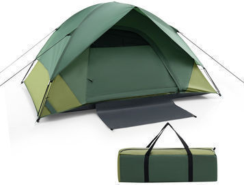 2-person Camping Tent w/ Removable Rain Fly and Double-layer Door