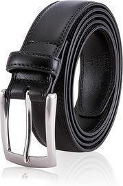 MILORDE Men's Genuine Leather Dress Belt