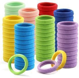 100 Pcs Thick Seamless Hair Ties