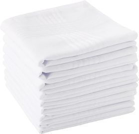 Scotamalone Men's Handkerchiefs 100% Soft Cotton, 12 Pack