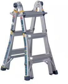 Werner 5 in 1 Multi Position Pro 14ft Reach Aluminum Adjustable Multi Position Ladder