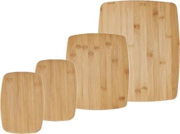 Farberware 4pc Reversible Bamboo Cutting And Charcuterie Board Set