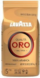 Lavazza Qualit Oro Whole Bean Blend, Medium Roast, 2.2lb