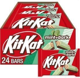 KIT KAT DUOS Dark Chocolate Mint Wafer Candy Bars, 24ct