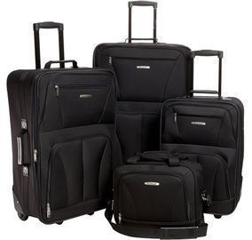 Rockland Journey Softside Upright Luggage 4pc Set