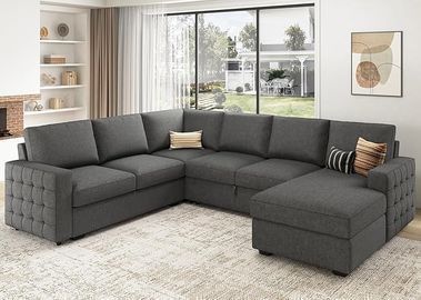 Sectional Sleeper Sofa with Pull Out Bed
