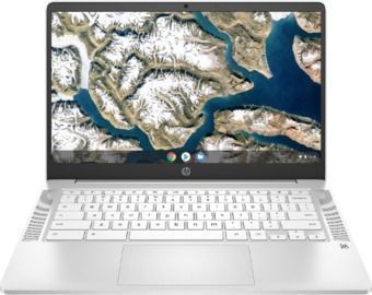 HP 14a-na0122od Chromebook, 14" Screen, Intel Pentium, 4GB Memory, 64GB eMMC Storage