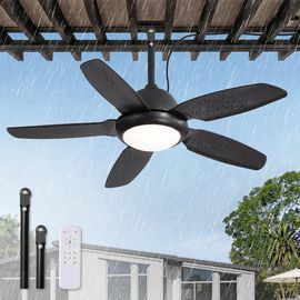 Fanbulous 42" Waterproof Outdoor Ceiling Fan W/Lights and Remote