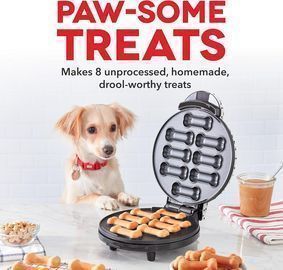 Dash Dog Treat Maker, Makes 8 Bones W/Pet Approved Recipes