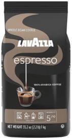 Lavazza Espresso Whole Bean Coffee, Medium Roast, 2.2lb Bag