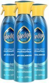 Pledge pH-Balanced Multisurface Spray, Rainshower Scent, 9.7oz, 3pk