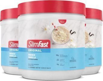 SlimFast Original Meal Replacement Powder, French Vanilla, 3pk