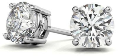 1.50 CTW Lab-Grown Diamond Stud Earrings - White or Yellow Gold