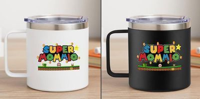 14 Oz. iMiibel Super Mommio Stainless Steel Coffee Mug