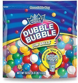 Dubble Bubble Gumball Machine Refill, 53oz
