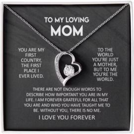 Hollow Heart Necklace for Mom