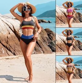 Al'Mage High Waisted 2 PC Bikini W/Tummy Control (Many Colors)