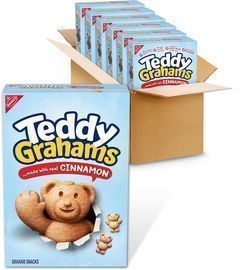 6 Count of Teddy Grahams Cinnamon Graham Snacks, 10oz Boxes