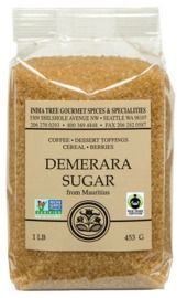 4 Bags of India Tree Demerara Sugar, 1lbs Each