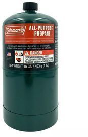 Coleman 1lb Propane Cylinder: Patio Canister Fuel, 16oz Capacity, Single Gas & Liquid Fuel Piece