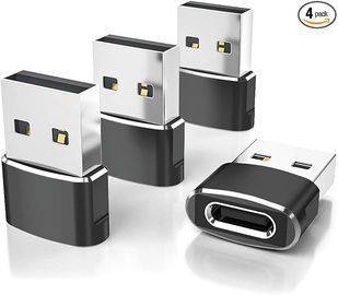 Elebase USB to USB C Adapter, 4 Pack