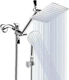 Shower Head, 8 Inch High Pressure Rainfall Shower Head/Handheld Shower Combo