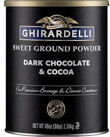 Ghirardelli Dark Chocolate & Cocoa Sweet Ground Powder, 3lb