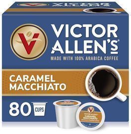 Victor Allen's Caramel Macchiato Coffee Flavored K-Cup Brewers, 80 Count