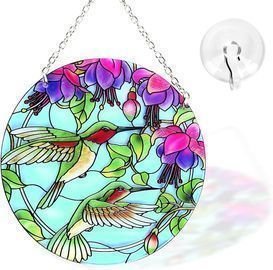Hummingbird Suncatcher Stained Glass
