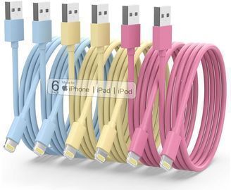 6 Pack of Zhuliang USB Lightning Cable Charging Cords (Various Lengths)