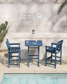3 PC Serwall Adirondack Bar Height Chairs & Table Set