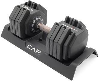 CAP Barbell 55lb Single Adjustable Dumbbell with Full Rotation Copper Handle