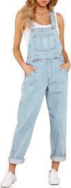Luvamia Women's Casual Stretch Adjustable Denim Overalls