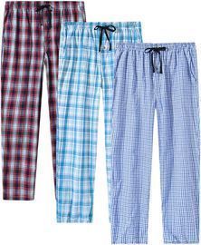 MoFiz Men's Pajama Pants, 3-Pack
