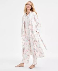Charter Club Women's Cotton Printed Mother's Day Robe